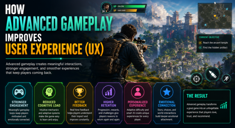 Advanced gameplay improving gaming user experience UX interface
